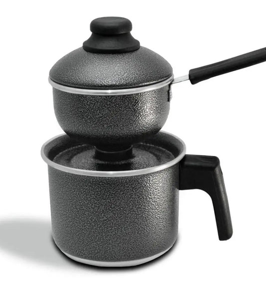 Cuscuzeira Black Enamel - Personal Size
