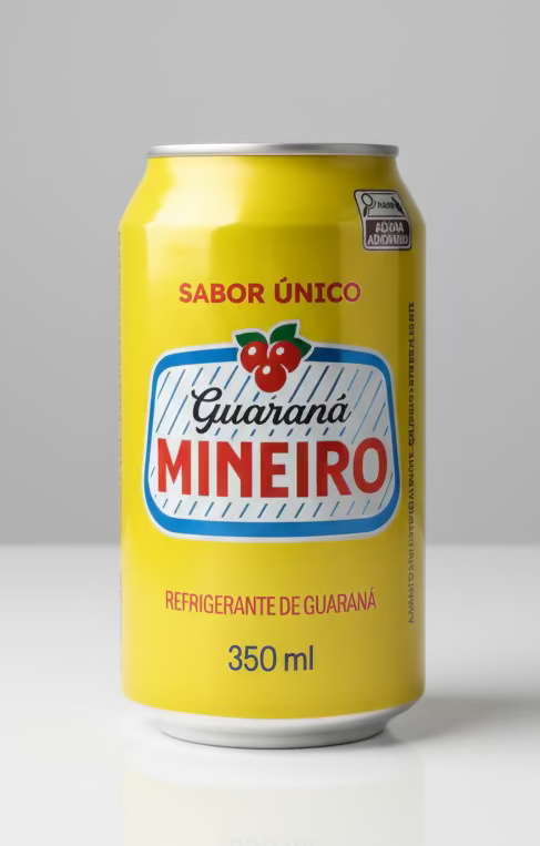 Guarana Blikje Mineiro 350ml Unieke Smaak